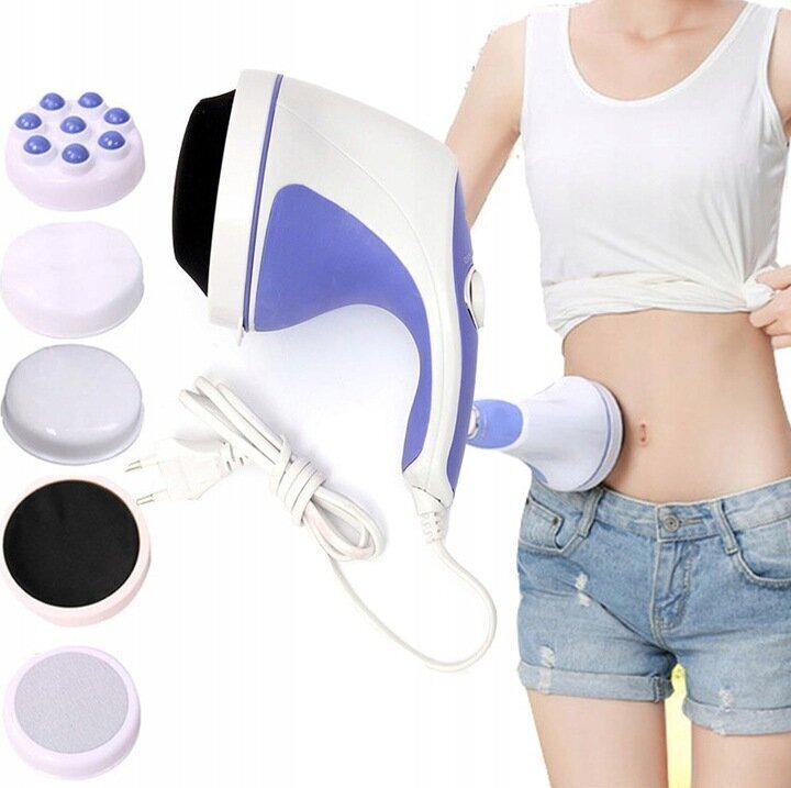 CCHM 5 in 1 Full Relax Tone Spin Body Massager Electric Full Body Slimming  Massager,Blue