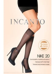 Naiste sokid Incanto 20 Nike, 2 tk, tumepruun цена и информация | Женские носки | kaup24.ee