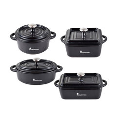 Köögikomplekt Masterpro Cook and Share Keraamiline Roostevaba teras (4 pcs) цена и информация | Кастрюли, скороварки | kaup24.ee