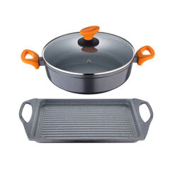 Kuumuskindlast bakeliidist valmistatud käepide San Ignacio Cookware Lava Alumiinium (2 pcs) цена и информация | Cковородки | kaup24.ee