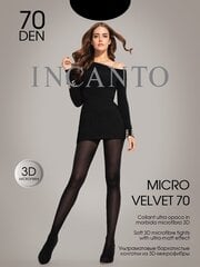 Женские колготки Incanto Micro Velvet 70 DEN​, чёрные цена и информация | Колготки | kaup24.ee