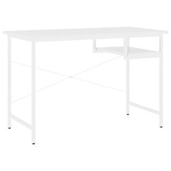 Arvutilaud vidaXL, valge, 105 x 55 x 72 cm, MDF ja metall цена и информация | Компьютерные, письменные столы | kaup24.ee