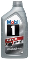 Моторное масло для мотоциклов Mobil 1 Racing 4T 15W-50, 1л цена и информация | Мотомасла | kaup24.ee