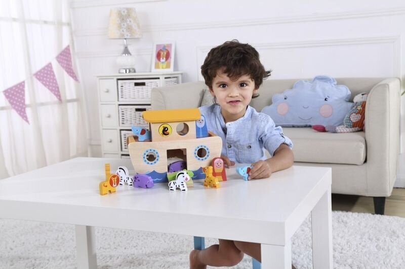 Puidust sorteerija – Noa laev, Tooky Toy hind ja info | Imikute mänguasjad | kaup24.ee