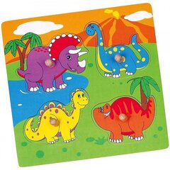 Puidust pusle dinosaurustega "Viga Toys" hind ja info | Arendavad mänguasjad | kaup24.ee