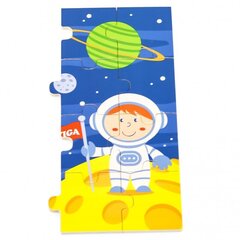 Puidust pusle, kosmos 24 tk Viga hind ja info | Arendavad mänguasjad | kaup24.ee