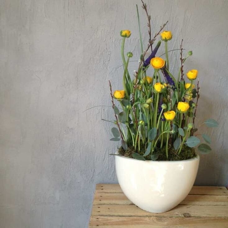 Keraamiline lillepott BARCELONA, ovaalne, valge, 27x15 x 18(H) cm hind ja info | Dekoratiivsed lillepotid | kaup24.ee