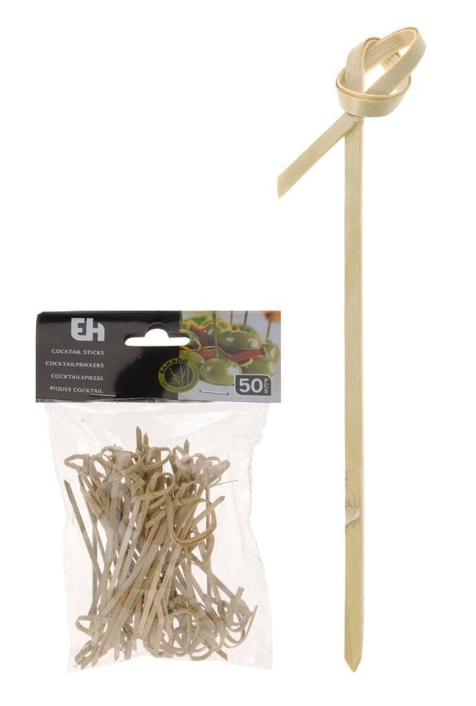 Bambusist suupistevardad, 9 cm hind ja info | Ühekordsed nõud | kaup24.ee