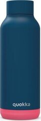 Бутылка Quokka Solid, неоново-синяя, 510 мл цена и информация | Фляги для воды | kaup24.ee