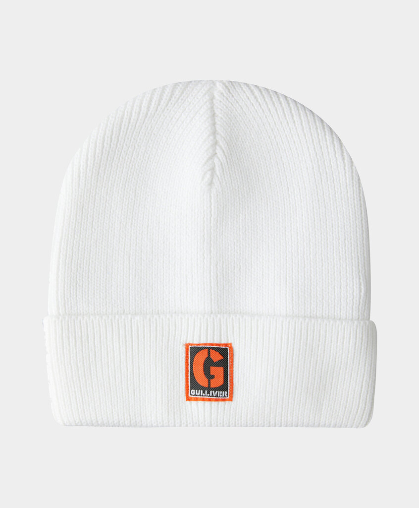 Tüdrukute kootud müts Gulliver, valge, 50 cm цена и информация | Tüdrukute mütsid, sallid, kindad | kaup24.ee