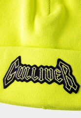 Шапка желтая вязаная с надписью для мальчиков «Gulliver», 50 cm цена и информация | Шапки, перчатки, шарфы для мальчиков | kaup24.ee