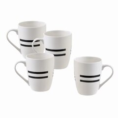 Чашки Benetton Фарфор Bone China 360 мл (4 шт) цена и информация | Стаканы, фужеры, кувшины | kaup24.ee