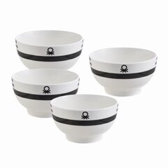 Kausside komplekt Benetton Portselan Bone China 650 ml (4 tk) цена и информация | Посуда, тарелки, обеденные сервизы | kaup24.ee