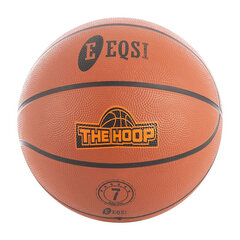 Баскетбольный мяч Eqsi 40002, коричневый, №7, кожа цена и информация | Баскетбольные мячи | kaup24.ee