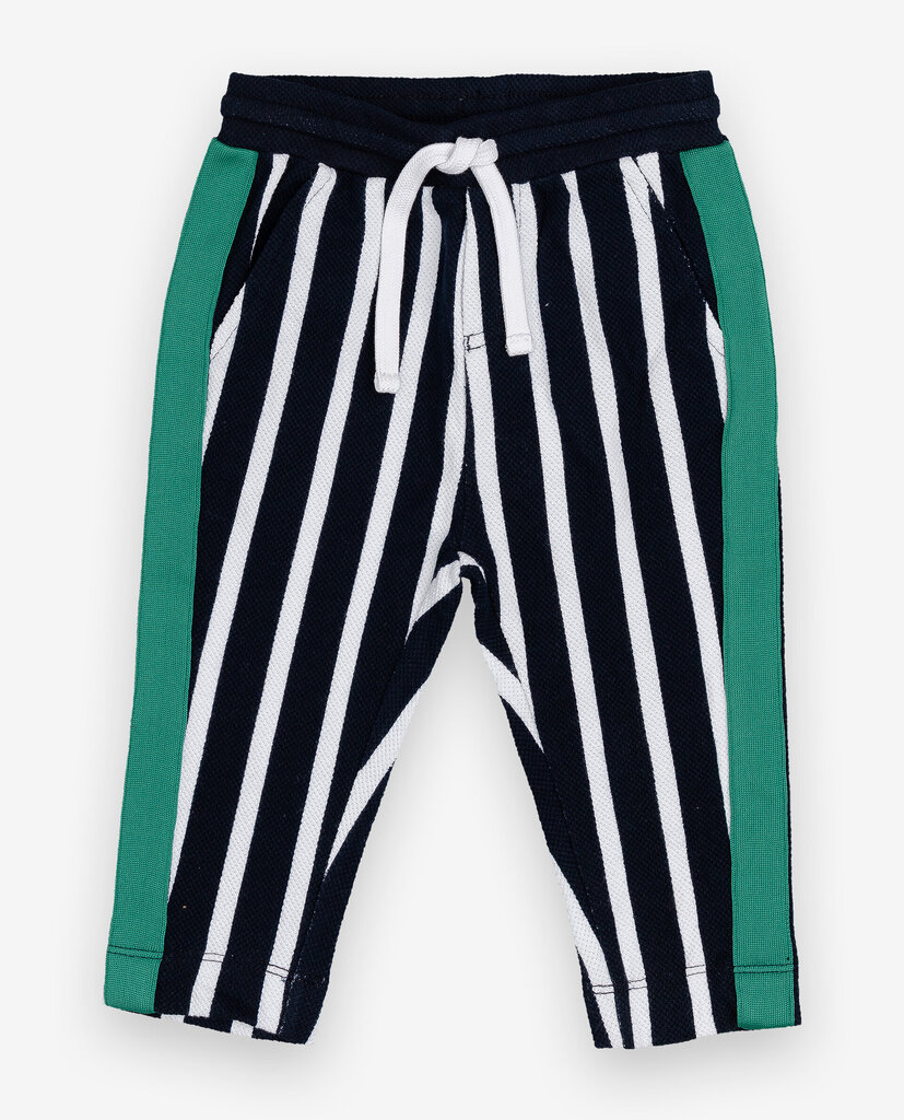 Poiste triibulised püksid Gulliver, must, 74*48 cm hind ja info | Poiste püksid | kaup24.ee