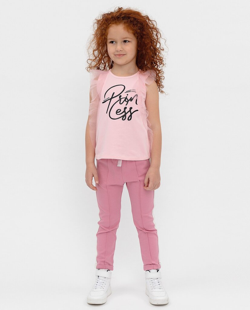 Tüdrukute trükiga Gulliveri särk, roosa цена и информация | Tüdrukute särgid | kaup24.ee