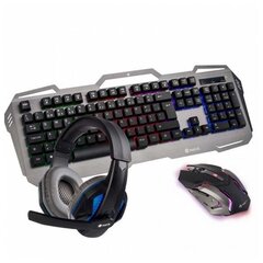 Игровые клавиатура и мышь NGS GBX-1500 LED 2400 DPI Серый цена и информация | Клавиатуры | kaup24.ee