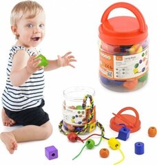 Развивающий набор цветных бусин Viga цена и информация | Развивающие игрушки и игры | kaup24.ee
