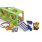 Järelveetav puidust auto - sorteerija loomadega, Viga hind ja info | Imikute mänguasjad | kaup24.ee