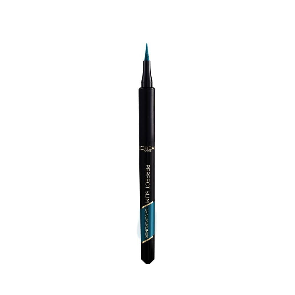 Silmalainer Eyeliner L'Oreal Make Up Perfect Slim 05-teal (0,6 ml) цена и информация | Ripsmetušid, lauvärvid, silmapliiatsid, seerumid | kaup24.ee