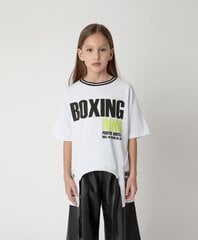 Футболка белая с принтом для девочек «Gulliver», 134*68*60 cm цена и информация | Рубашки для девочек | kaup24.ee