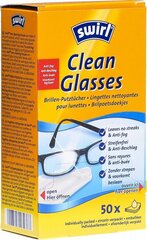 Swirl prillide niisked puhastusrätikud 50 tk hind ja info | Prillid | kaup24.ee