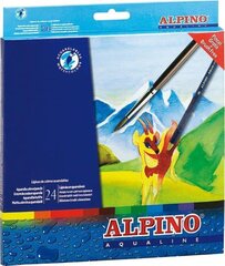 Värvilised pliiatsid Alpino, 24 värvi hind ja info | Kunstitarbed, voolimise tarvikud | kaup24.ee