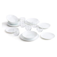 Nõudekomplekt Luminarc Zelie valge klaas (24 tk) цена и информация | Посуда, тарелки, обеденные сервизы | kaup24.ee