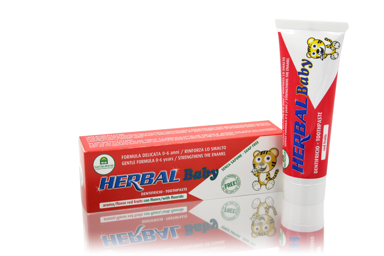 Laste puuviljamaitseline hambapasta Natura House Herbal Baby 50 ml hind ja info | Laste ja ema kosmeetika | kaup24.ee