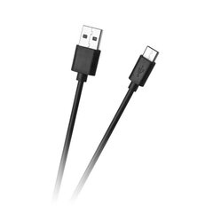 USB kaabel - USB tüüp C 1m Must hind ja info | Kaablid ja juhtmed | kaup24.ee