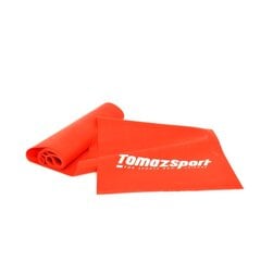 Фитнес-резинка Tomaz Sport Medium 200x15x0,2 см Красная 6-7lbs цена и информация | Тренировочные шины | kaup24.ee