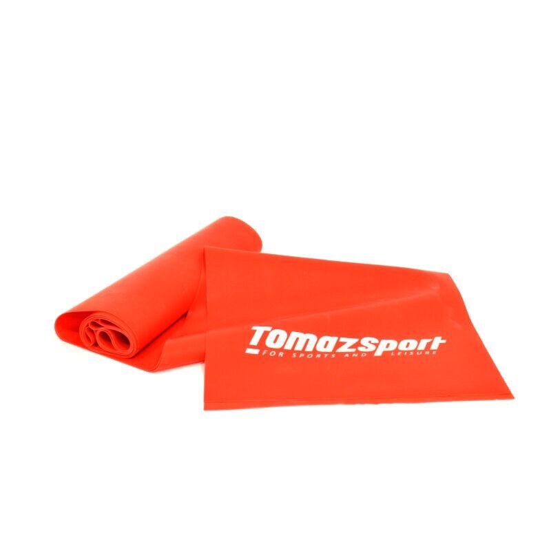 Treeningkumm Tomaz Sport Medium 200x15x0,2cm Punane 6-7lbs hind ja info | Treeningkummid | kaup24.ee