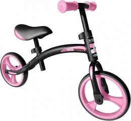 Беговел Skids 10", черный/розовый цена и информация | Детский трехколесный велосипед - коляска с удобной ручкой управления для родителей Riff F95941 2в1, фиолетовый | kaup24.ee