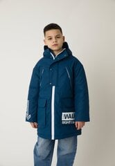 Куртка демисезонная синяя с капюшоном для мальчиков Gulliver, 134*68*60 cm цена и информация | Зимняя одежда для детей | kaup24.ee