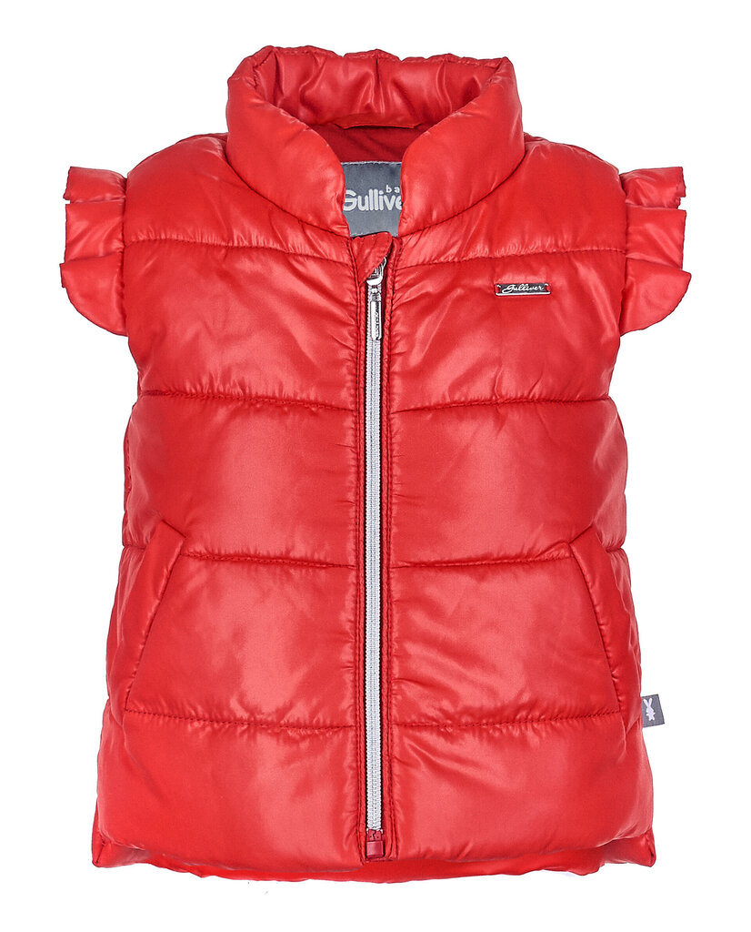 Tüdrukute vest Gulliver, punane 92 cm hind ja info | Laste talveriided | kaup24.ee