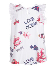 Белое платье с аппликацией для девочек «Gulliver» цена и информация | Платья для девочек | kaup24.ee