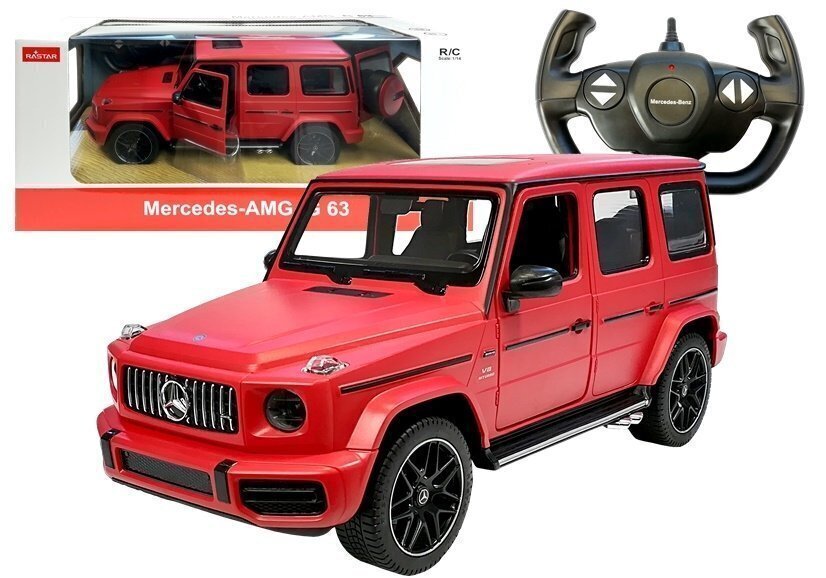 Kaugjuhitav Mercedes Benz G63 1:14 - Rastar hind ja info | Poiste mänguasjad | kaup24.ee