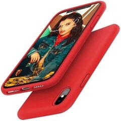 Vedel silikoon ümbris Iphone XS MAX jaoks, punane цена и информация | Чехлы для телефонов | kaup24.ee