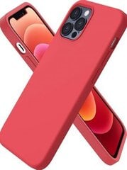 Vedel silikoon ümbris telefonile Iphone 12 PRO MAX, punane цена и информация | Чехлы для телефонов | kaup24.ee