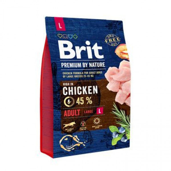 Brit Premium by Nature Adult L koeratoit 3 kg цена и информация | Kuivtoit koertele | kaup24.ee