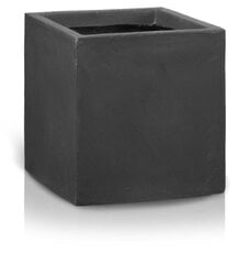 Керамический вазон Ecolite, квадратный, темно-серый, 25 x 25(В) см цена и информация | Вазоны | kaup24.ee
