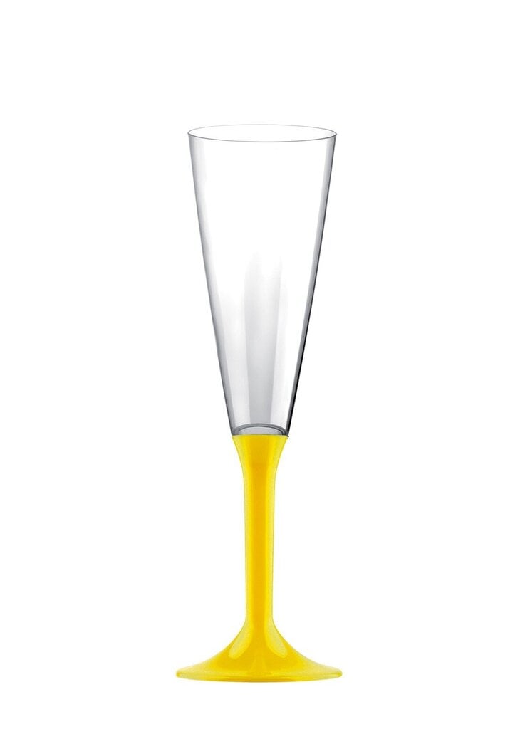 MoodFood klaasid, 160ml, kollase varrega, 20 tk. цена и информация | Klaasid, tassid ja kannud | kaup24.ee
