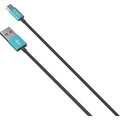 YENKEE, 2.0 USB A - micro USB (USB B), 480 Mbps, 2.1A, 2m, alumiiniumist korpus, türkiissinine/must hind ja info | Mobiiltelefonide kaablid | kaup24.ee