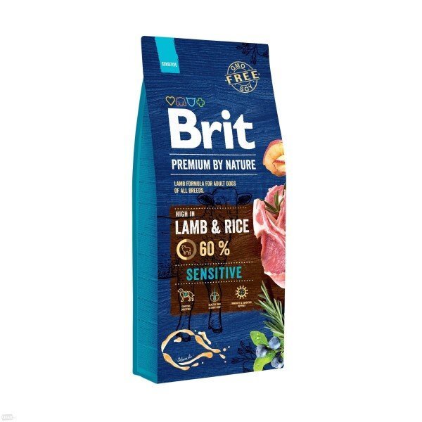 Brit Premium by Nature Sensitive Lamb koeratoit 3 kg hind ja info | Kuivtoit koertele | kaup24.ee