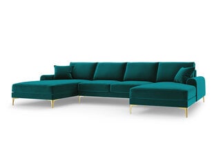 Мягкий уголок Mazzini Sofas Madara 6S, светло-зеленый/золотой цена и информация | Угловые диваны | kaup24.ee