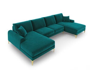 Мягкий уголок Mazzini Sofas Madara 6S, светло-зеленый/золотой цена и информация | Угловые диваны | kaup24.ee