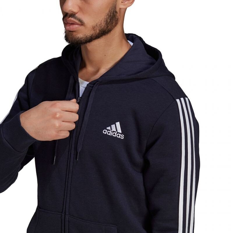 Adidas Essentials Full-Zip Hoodie M GK9587 džemper meestele, sinine hind ja info | Meeste pusad | kaup24.ee