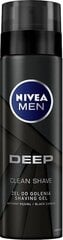 Гель для бритья Nivea Men Deep, 200 мл цена и информация | Косметика и средства для бритья | kaup24.ee