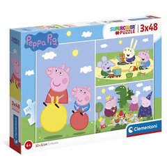 Пазл Свинка Пеппа, 3x48 шт. цена и информация | Пазлы | kaup24.ee