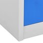 vidaXL lukustatav hoiukapp, helehall ja sinine, 90x45x92,5 cm, teras цена и информация | Kapid | kaup24.ee